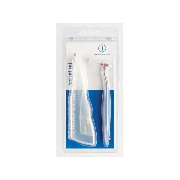 Curaprox CPS 457 Pocket Set with Plastic Box &Holder UHS 450 & 4 x CPS Prime Interdental Brushes