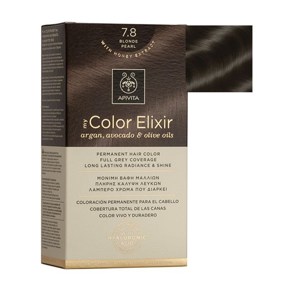 Apivita My Color Elixir Permanent Hair Color 7.8 Blonde Pearl