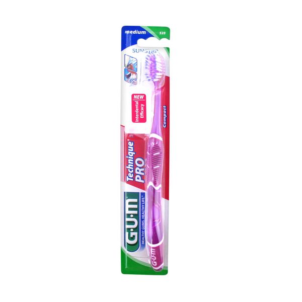 Gum Technique Pro Compact 528 Οδοντόβουρτσα Με Θήκη Medium
