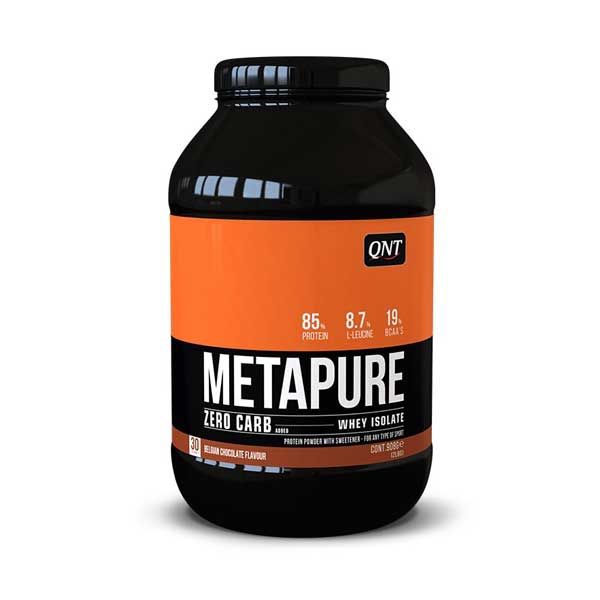 QNT Metapure Zero Carb Απομονωμένη Πρωτεΐνη Ορού Γάλακτος Με Γεύση Belgian Chocolate 908g