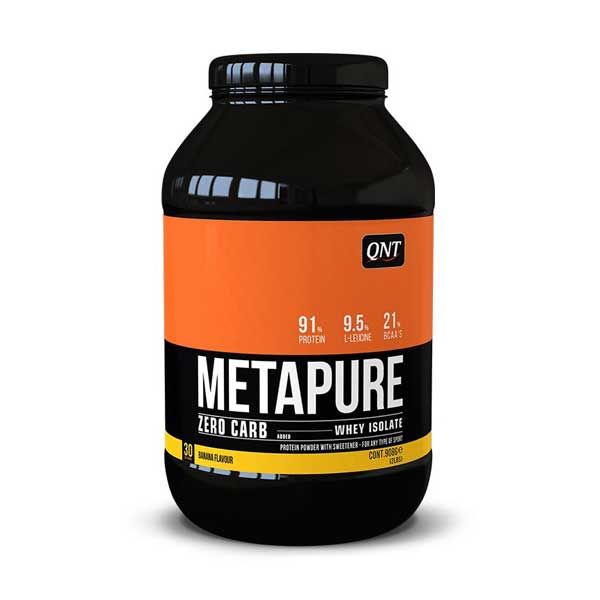 QNT Metapure Zero Carb Απομονωμένη Πρωτεΐνη Ορού Γάλακτος Με Γεύση Banana 908g