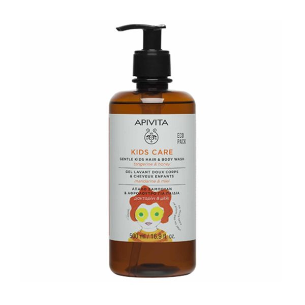 Apivita Kid's Care Gentle Hair and Body Wash with Tangerine and Honey 500 ml