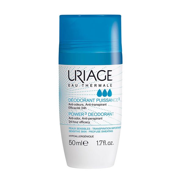 Uriage Power 3 Αποσμητικό Roll-on Για Έντονη Εφίδρωση & Ευαίσθητο Δέρμα 50ml