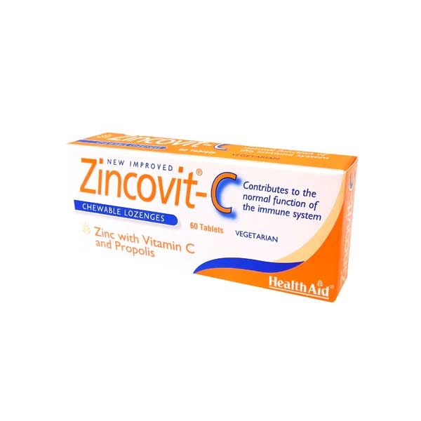 Health Aid Zincovit-C Chewable 60 Tablets