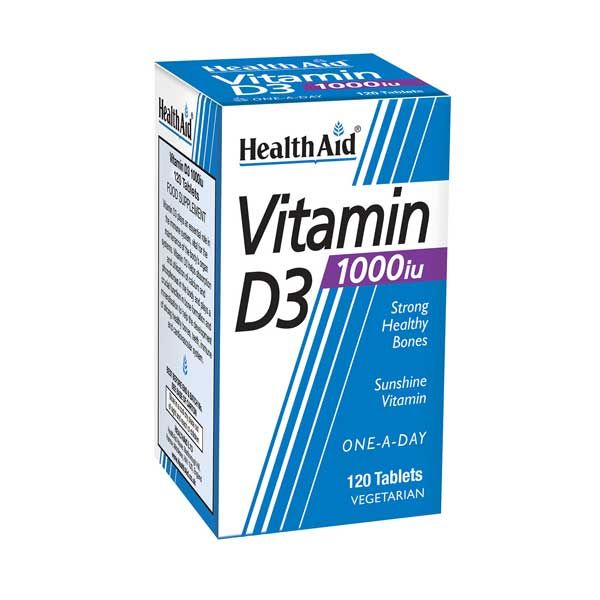 Health Aid Vitamin D3 1000IU 120 Τablets