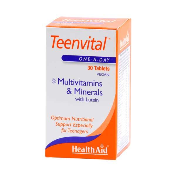 Health Aid Teenvital Πολυβιταμίνες & Μέταλλα Για Έφηβους 30 Ταμπλέτες