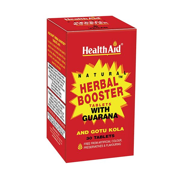 Health Aid Herbal Booster With Guarana & Gotu Kola 30 Tablets