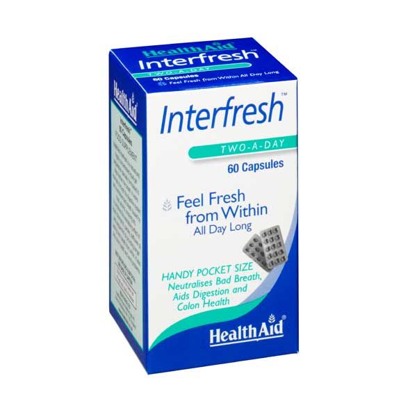 Health Aid Interfresh Εξουδετερώνει Την Κακοσμία Του Πεπτικού 60 Κάψουλες