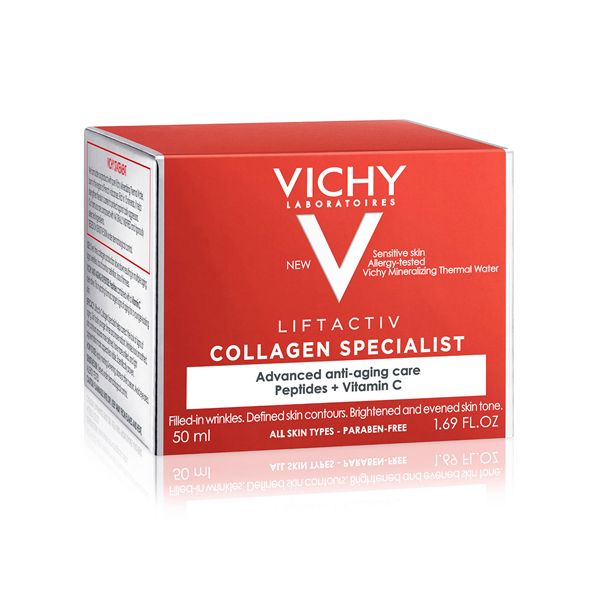 Vichy Liftactiv Collagen Specialist Κρέμα Προσώπου Για Επανόρθωση Βαθιών & Κάθετων Ρυτίδων Για Όλες Τις Επιδερμίδες 50ml