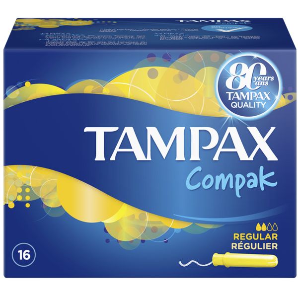 Tampax Compak Regular Tampons with Applicator 16pcs