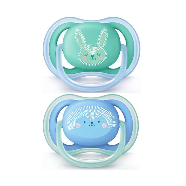 Avent Ultra Air Silicone Pacifier 6-18m 2pcs (SCF344/22)