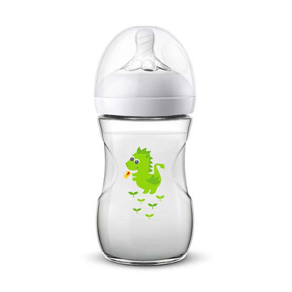 Avent Natural Animal Plastic Baby Bottle 1m+ 260ml