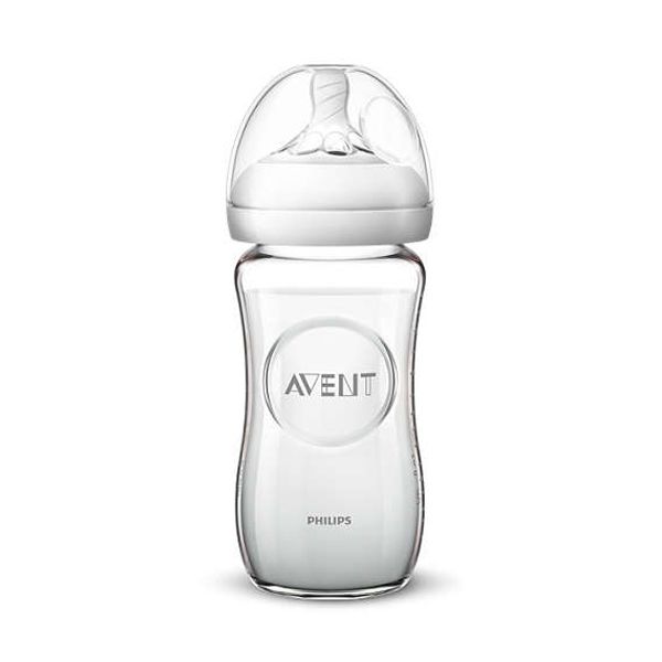 Avent Natural Glass Bottle BPA Free 240mlιπίλα Θηλή Σιλικόνη 6-18Μ 2τμχ