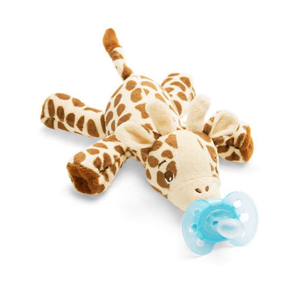 Avent Ultra Soft Snuggle Giraffe with Silicone Pacifier 0m+