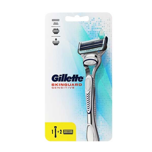 Gillette Skinguard Sensitive Ξυριστική Μηχανή & 2 Ανταλλακτικά