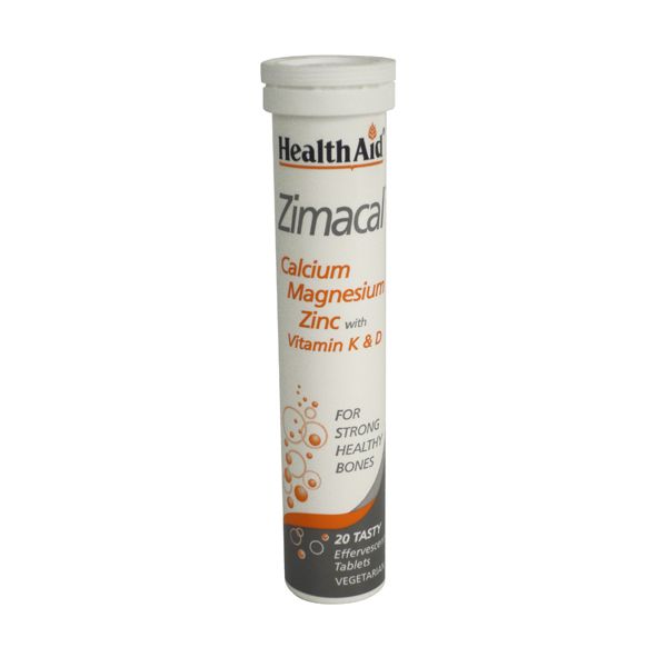 Health Aid Zimacal Calcium Magnesium Zinc 20 Αναβράζοντα Δισκία