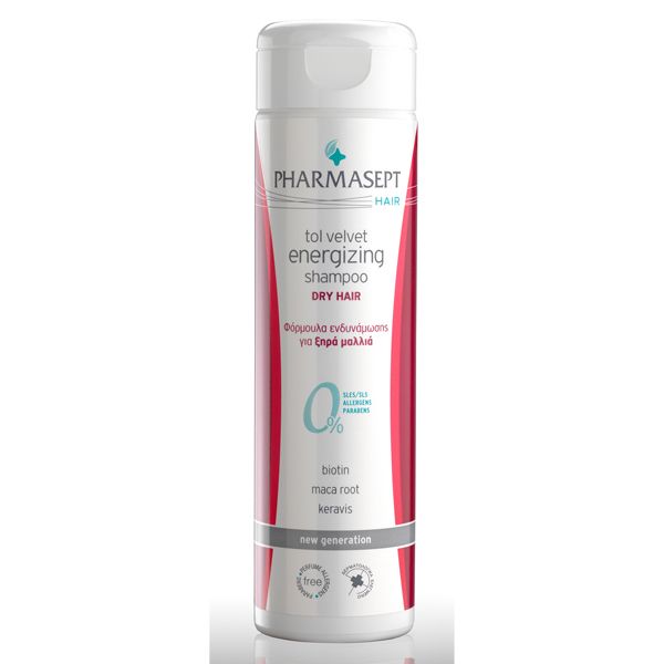 Pharmasept Hair Tol Velvet Σαμπουάν Με Φόρμουλα Ενδυνάμωσης Για Ξηρά Μαλλιά 250ml