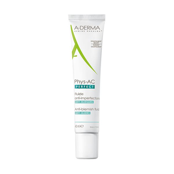 A-Derma Phys-AC Perfect Λεπτόρρευστη Κρέμα Κατά Των Ατελειών & Των Σημαδιών Για Την Ενήλικη Ακμή 40ml