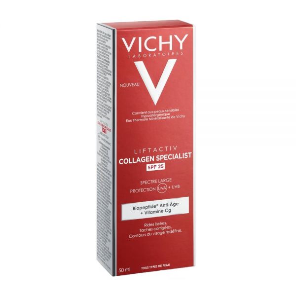 Vichy Liftactiv Colagen Specialist Spf25 Αντιγηραντική Αντηλιακή Κρέμα Προσώπου 50ml