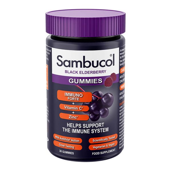 Sambucol Immune Forte + Βιταμίνη C + Ψευδάργυρο 30 κάψουλες