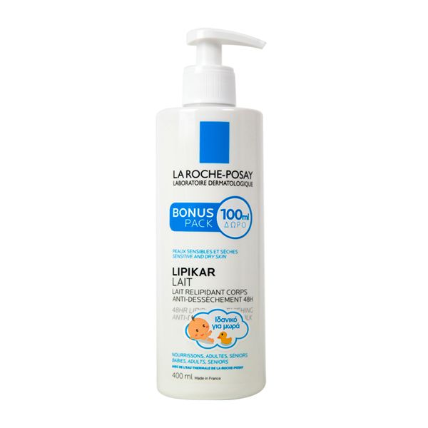 La Roche-Posay Lipikar 48HR Lipid-Replenishing Anti-Dryness Body Milk 400 ml