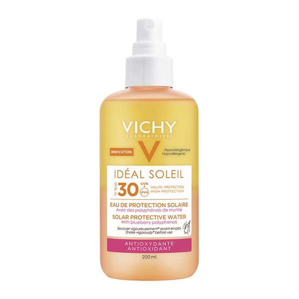 Vichy Ideal Soleil Αντηλιακό Προστατευτικό Νερό Με Αντιοξειδωτική Δράση Σε Σπρέι Spf30 200ml