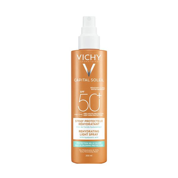 Vichy Capital Soleil Rehydrating Light Face & Body Spray 50+ Spf 200ml