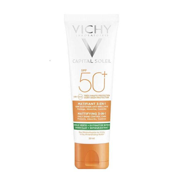 Vichy Capital Soleil Mattifying 3in1 Daily Shine Control Face Care 50+ Spf 50 ml