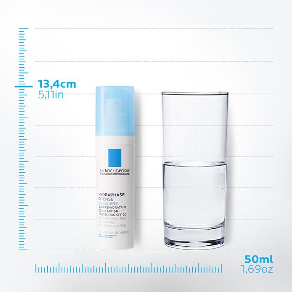 La Roche-Posay Hydraphase UV Κρέμα Προσώπου Εντατικής Ενυδάτωσης Ελαφριάς Υφής Με Υαλουρονικό Οξύ Για Κανονικό/Μικτό Ευαίσθητο Δέρμα Spf20 50ml