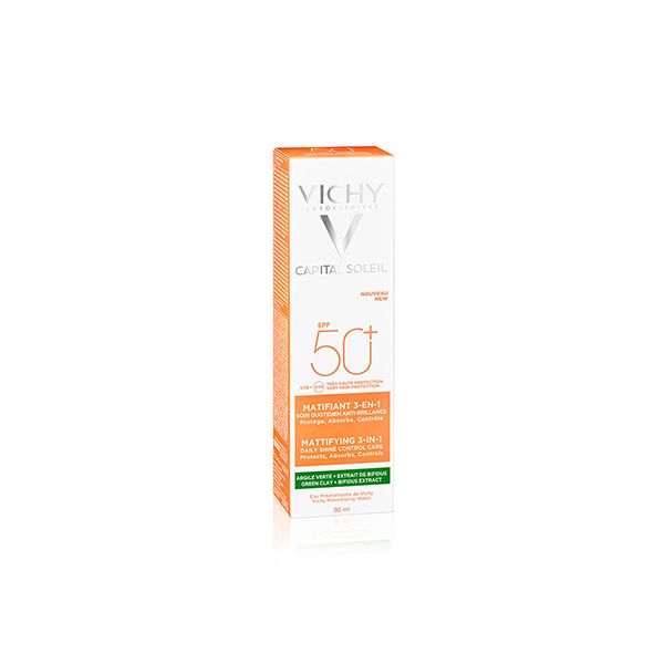 Vichy Capital Soleil Mattifying 3in1 Daily Shine Control Face Care 50+ Spf 50 ml