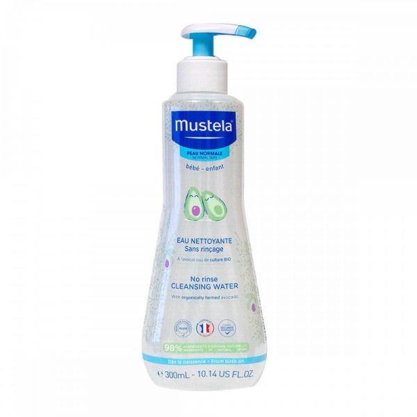 Mustela Bebe Νερό Καθαρισμού Χωρίς Ξέβγαλμα Για Πρόσωπο & Περιοχή Πάνας Για Κανονικό Δέρμα 300ml