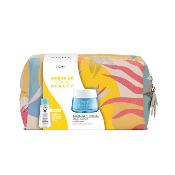 Vichy Set Με Aqualia Thermal Κρέμα Προσώπου Ενυδατικής Αναπλήρωσης Για Ευαίσθητο & Ξηρό/Πολύ Ξηρό Δέρμα 50ml & Δώρο Purete Thermale Mineral Νερό Καθαρισμού & Ντεμακιγιάζ Micellaire Με Μεταλλικά Στοιχεία Για Ευαίσθητο Δέρμα 100ml