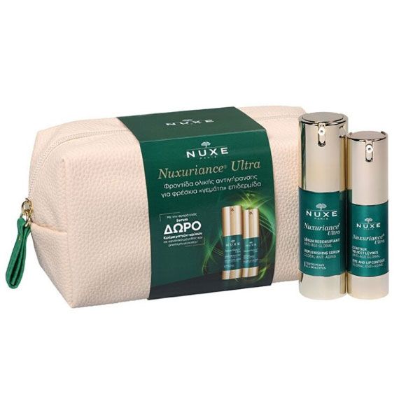 Nuxe Nuxuriance Ultra Set With Replenishing Serum 30ml & Gift Eye & Lip Contour 15ml & Premium Pouch