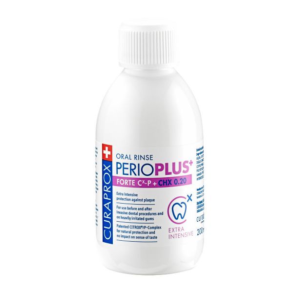 Curaprox PERIOPLUS+ Forte CHX 0.2% & CITROX®/P Mouthwash 200ml