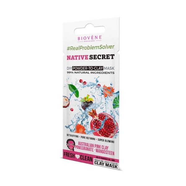 Biovene Native Secret DIY Powder To Sheet Μάσκα Αποτοξίνωσης Προσώπου 1τμχ