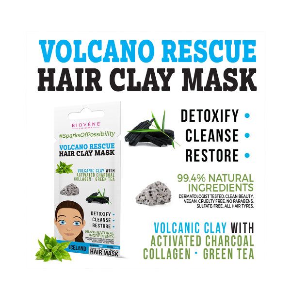 Biovene Volcano Rescue Μάσκα Αποτοξίνωσης Μαλλιών 12.5ml