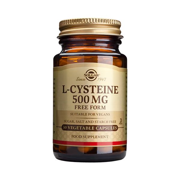 Solgar L-Cysteine 500mg Free Form 30 Φυτικές Κάψουλες