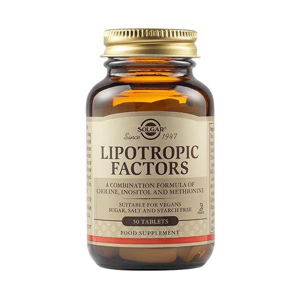 Solgar Lipotropic Factors A Combination Formula of Choline, Inositol and Methionine 50 Ταμπλέτες