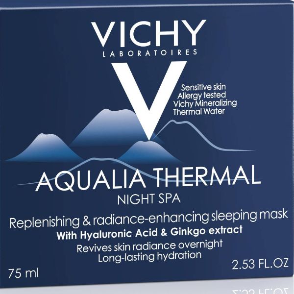 Vichy Aqualia Thermal Night Spa Replenishing Anti-Fatigue Moisturizing Sleep Mask 75ml