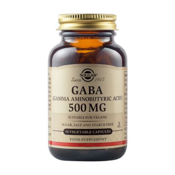 Solgar Gaba 500mg 50 φυτικές κάψουλες