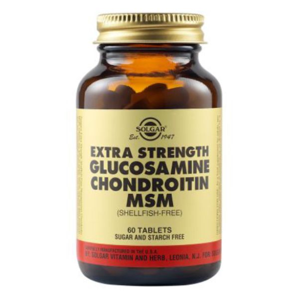 Solgar Extra Strength Glucosamine Chondroitin MSM 60 ταμπλέτες