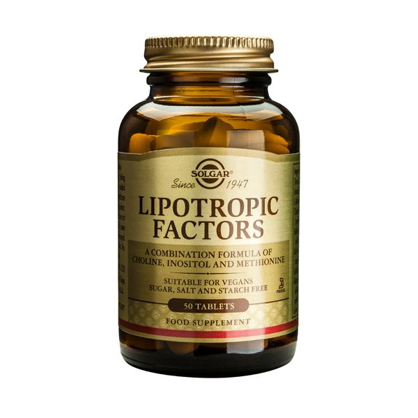 Solgar Lipotropic Factors Λιποτροπικά Βοηθήματα 50 Tabs