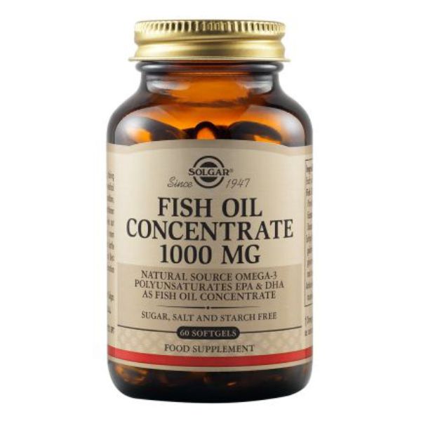 Solgar Fish Oil Concentrate 1000mg 60 μαλακές κάψουλες