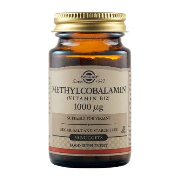 Solgar Methylcobalamin (Vitamin B12) 1000μg Βιταμίνες 30 μασώμενα δισκία