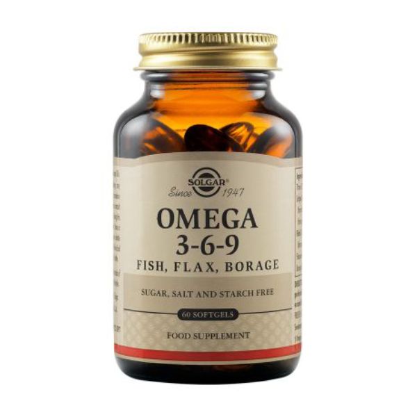 Solgar Omega 3-6-9 Fish, Flax, Borage 60 Softgels