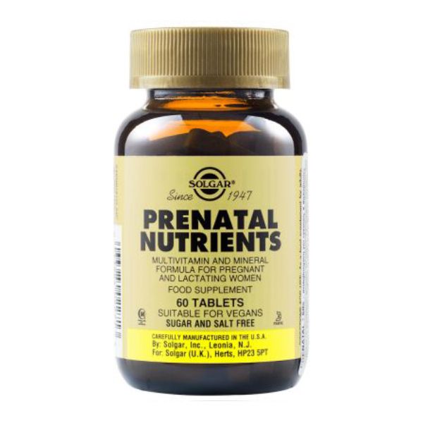 Solgar Prenatal Nutrients 60 ταμπλέτες