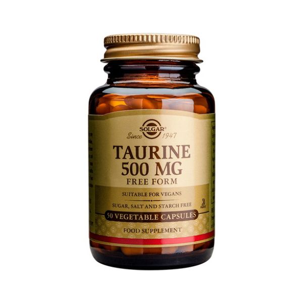 Solgar Taurine 500mg 50 Vegetable Capsules