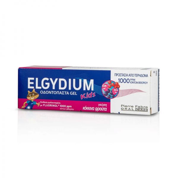 Elgydium Kids Red Berries Παιδική Οδοντόπαστα 2-6 Ετών Με Γεύση Κόκκινα Φρούτα 50ml