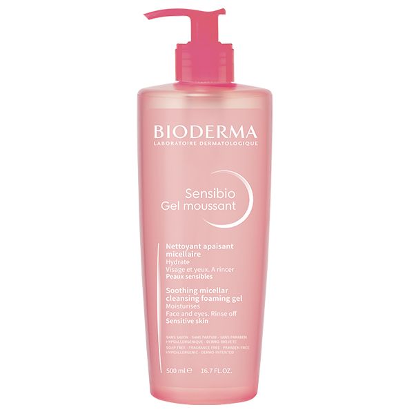 Bioderma Sensibio Απαλό Τζελ Καθαρισμού & Ντεμακιγιάζ Για Ευαίσθητο Δέρμα 500ml