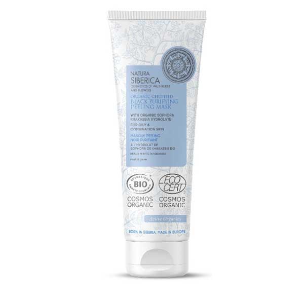 Natura Siberica Organic Certified Black Purifying Peeling Mask For Oily & Combination Skin 75ml